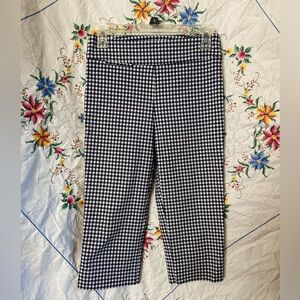 SOLD!! Y2K VINTAGE GINGHAM STRETCH CAPRIS
